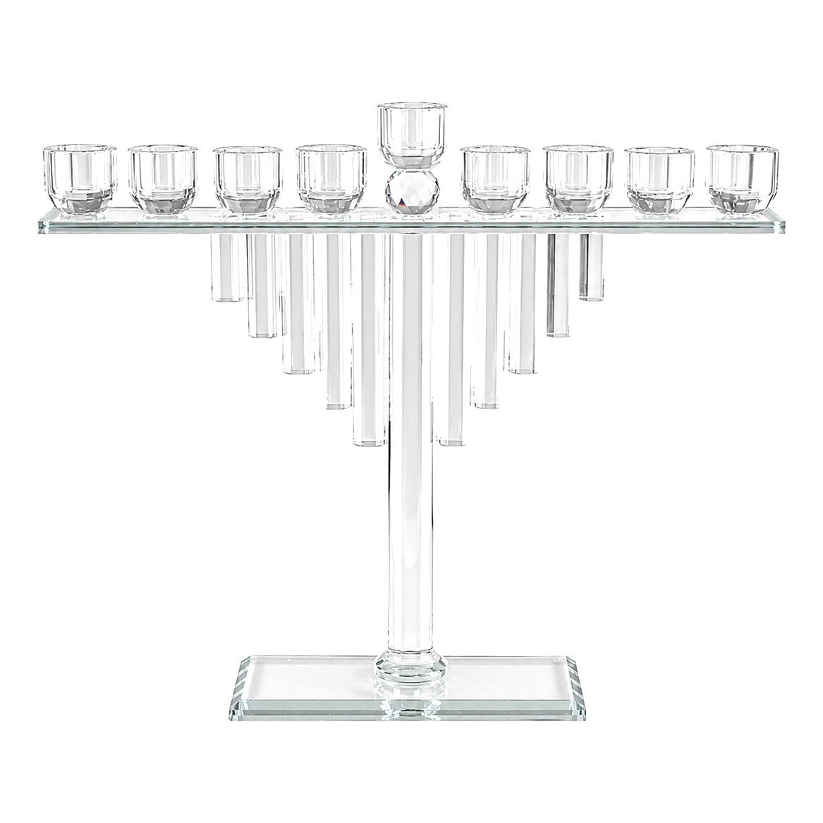 Hanoukia en verre cristal